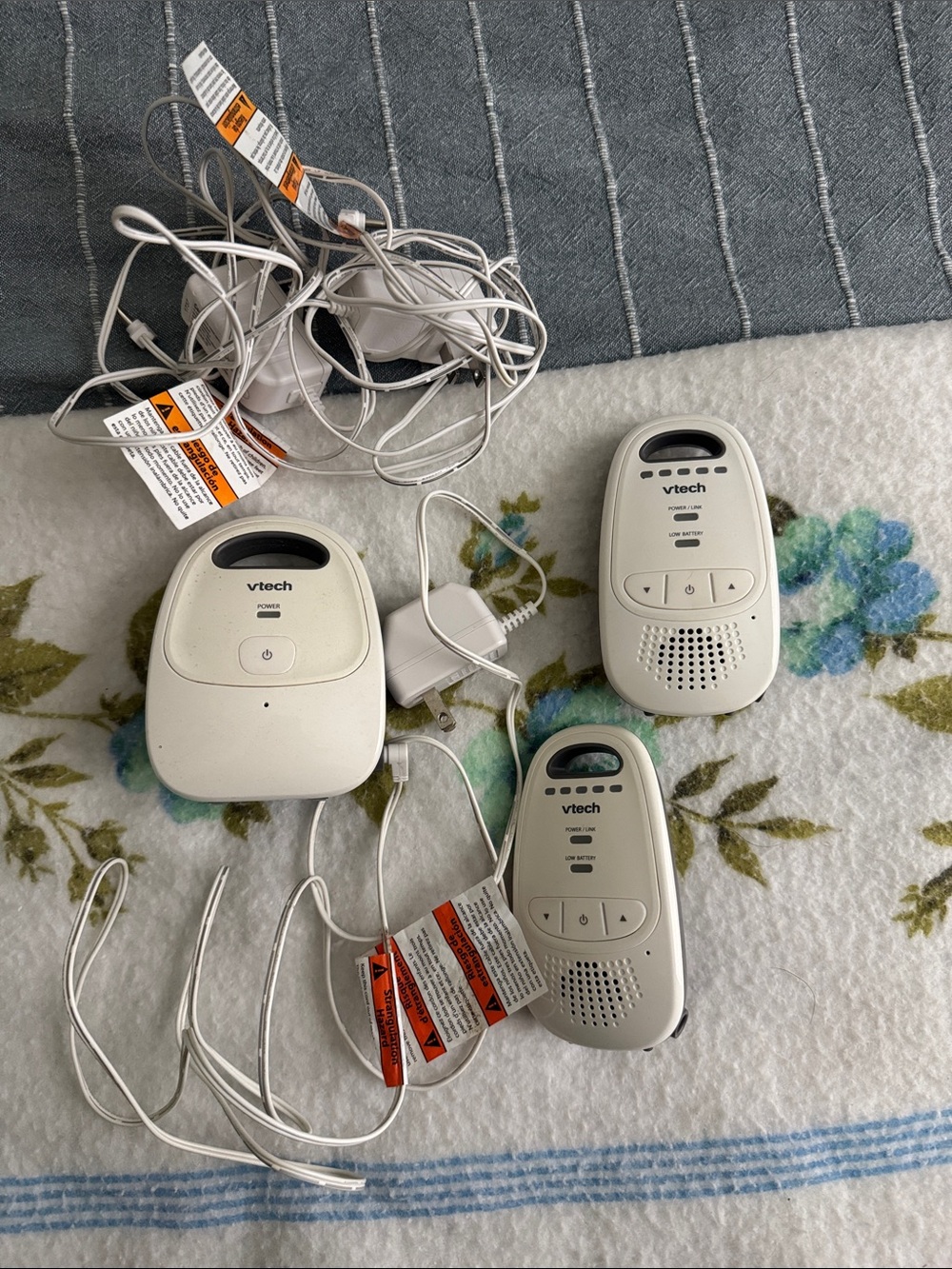 VTech White Portable Two-Way Baby Monitor Set